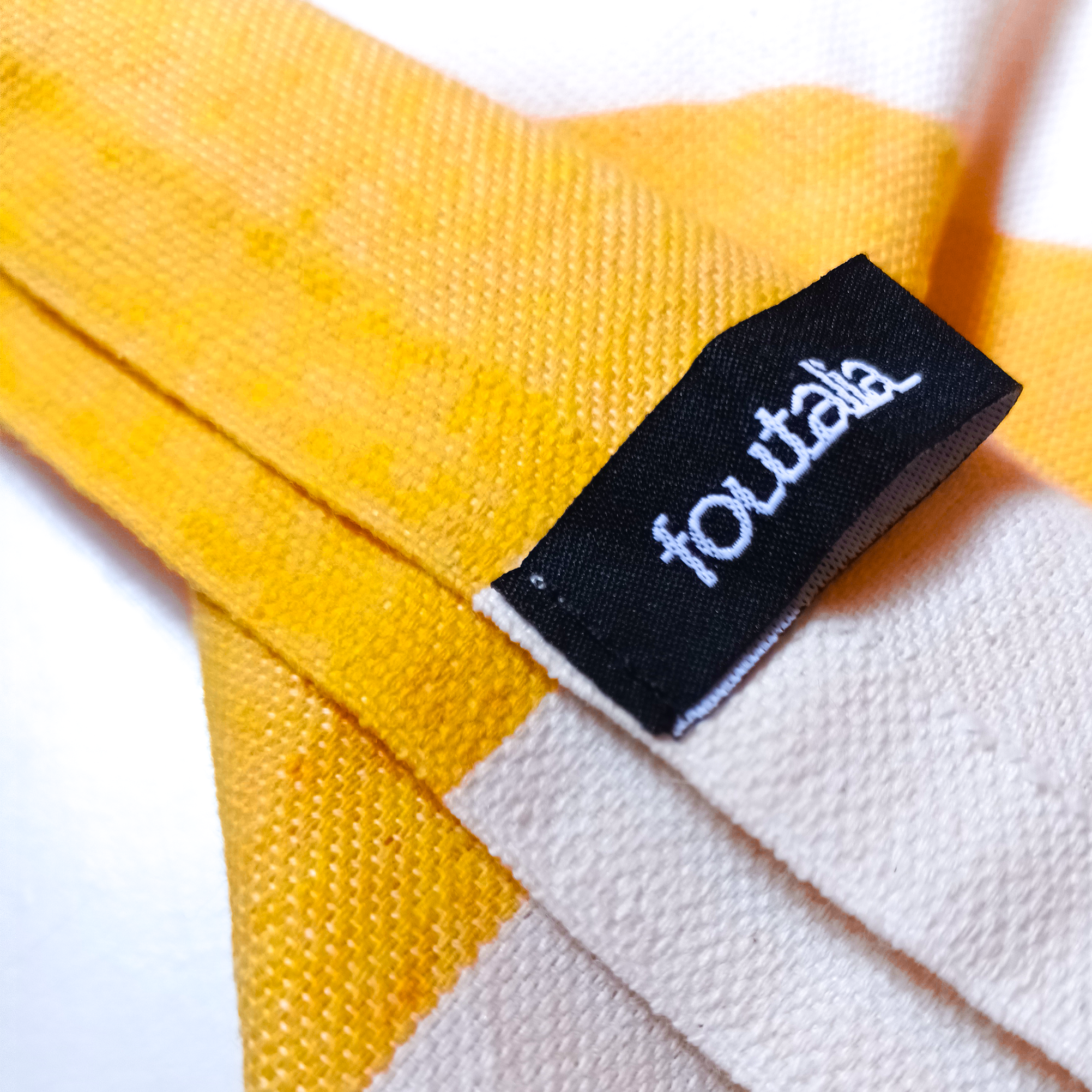 Fouta Telo Mare in Cotone Riciclato | Giallo