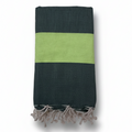 Fouta Telo Mare in Cotone Riciclato | A righe verde